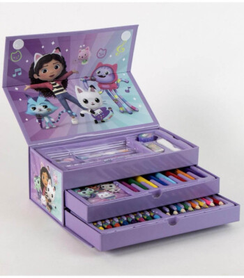 ТРИЕТАЖЕН КУФАР ЗА РИСУВАНЕ GABBY'S DOLLHOUSE