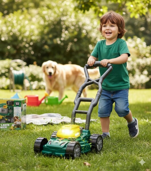 ДЕТСКА ЗЕЛЕНА КОСАЧКА В ОТВОРЕНА КУТИЯ